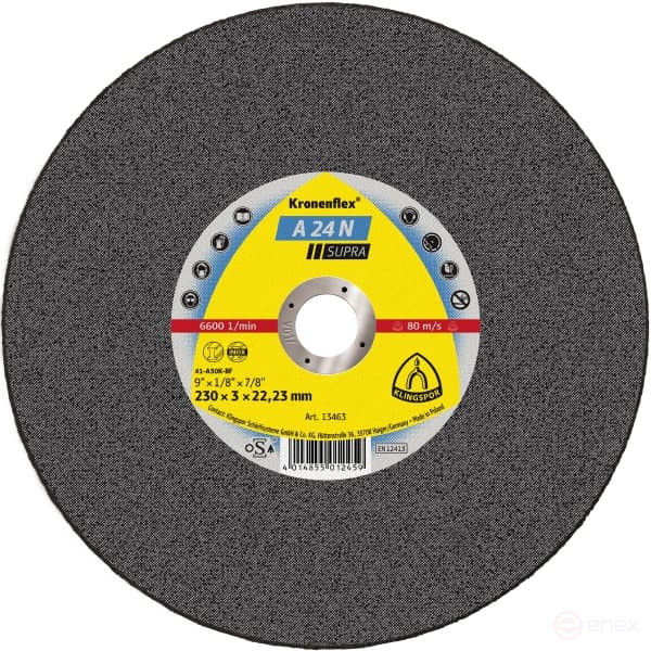 Отрезной круг INOX A 24 N Supra, 180 x 3 x 22,23, 13469