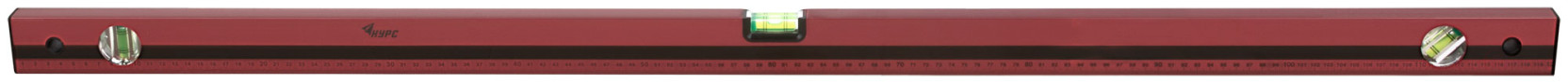Optima level, 3 eyes, red body, milled working face, 1200 mm scale
