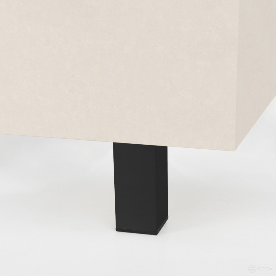 Опора меб. алюм. DAКP-27 h100 с регул. черный AKS