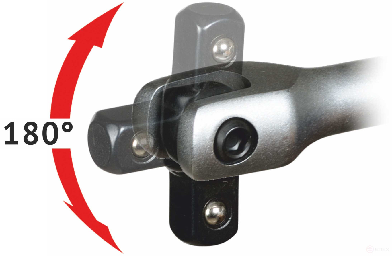 Hinged hand crank (1/4"; L=140mm) (Avtodor) 39739