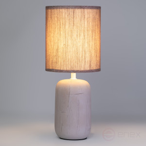 7039-501 Rivoli Ramona 7039-501 Table Lamp 1* E14 40W ceramic brown with lampshade