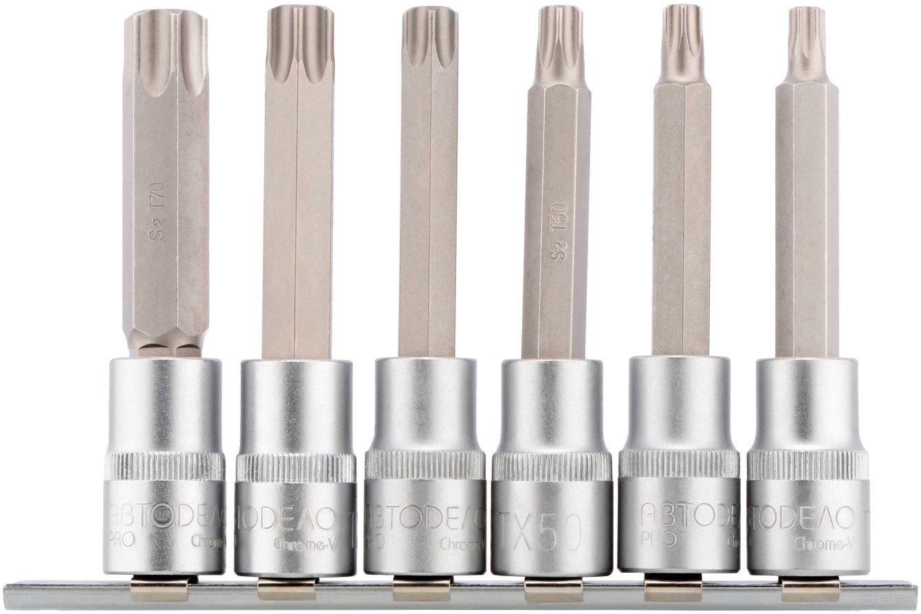 Set of heads insert TORX T40-T70 (DR1/2"; 6pr,) Avtodor PRO (39907)