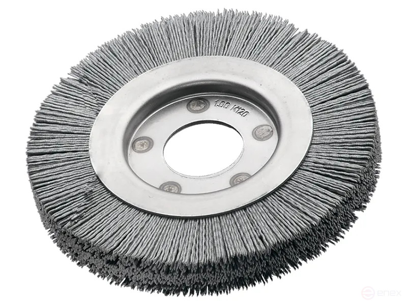 Щетка цилиндрическая гофрированная, Д250 мм, ширина 28 мм, нейлон абразив SIC K 180/1,00 мм