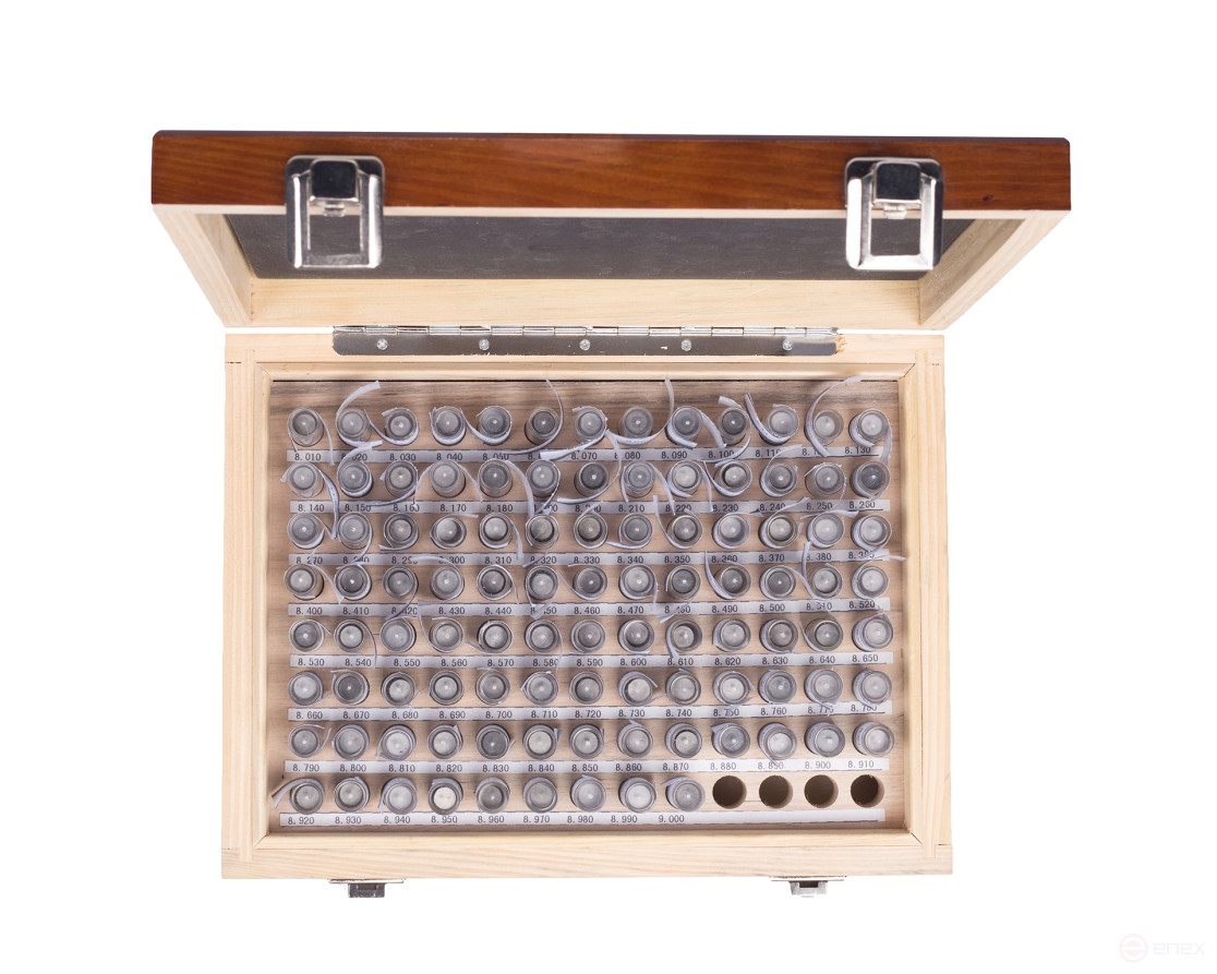 Набор гл. калибров 8,01 - 9,00 +/ - 0,001 шаг 0,01 100шт ЧИЗ