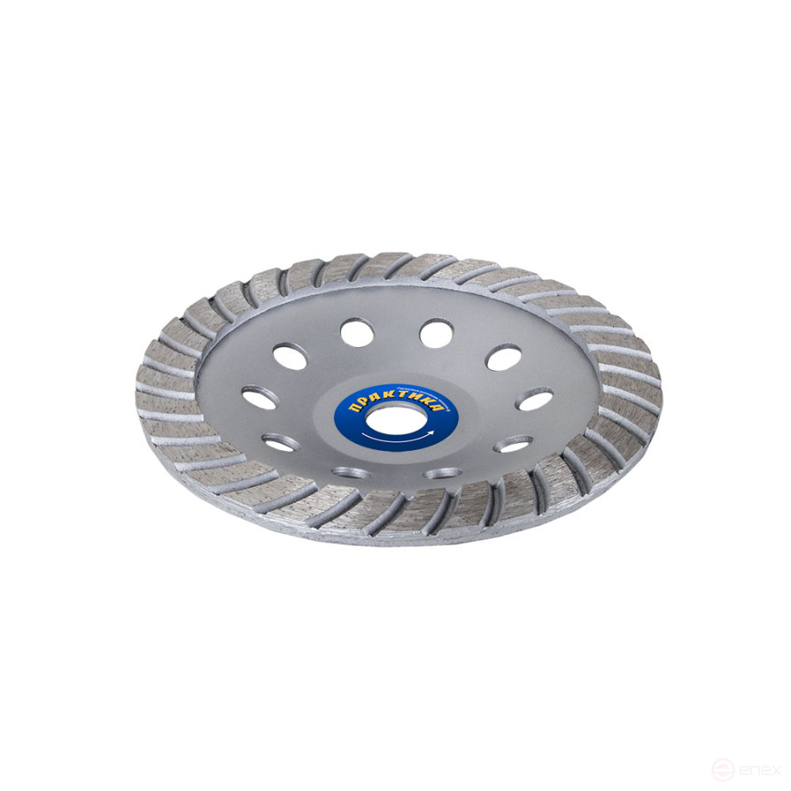 Чашка алмазная ПРАКТИКА "Эксперт" шлифовальная турбо 180 х 22 мм блистер (240-591)