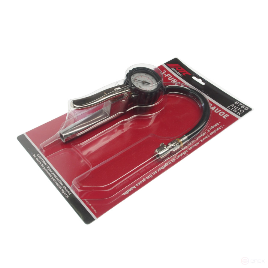Tire pressure gauge 11atm. 3-function up to 160PSI JTC