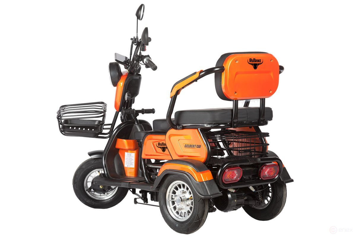 Электротрицикл Rutrike Gelbert Caf 48V/60V 600Вт, синий