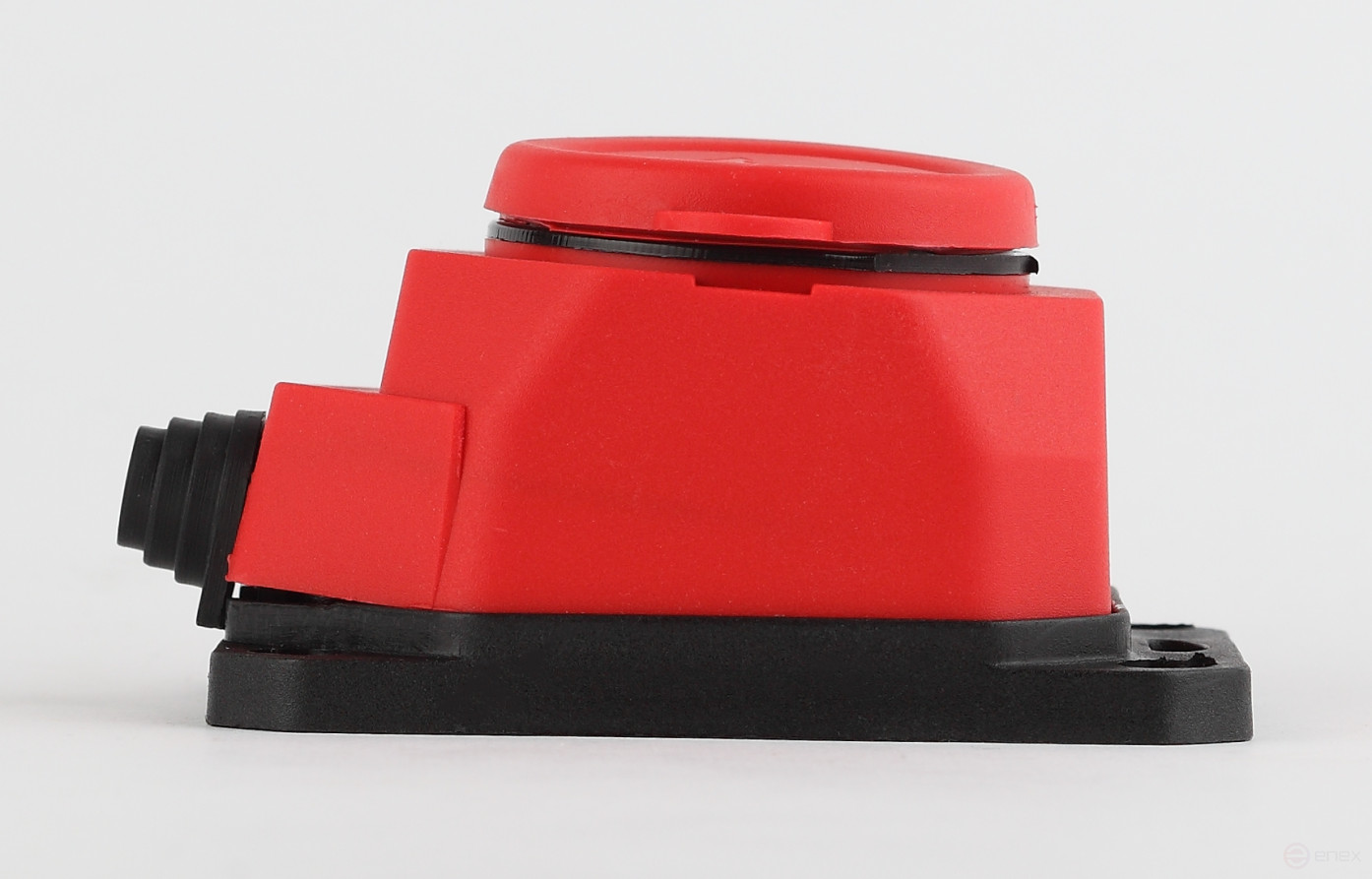 ERA K-1e-RED-IP44 rubber earthing pad 1 socket 16A IP44 red