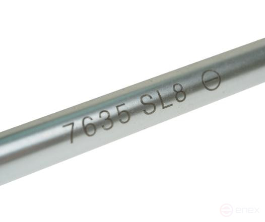 Slotted screwdriver SL 8.0x200mm reinforced (Cr-Mo steel) JTC