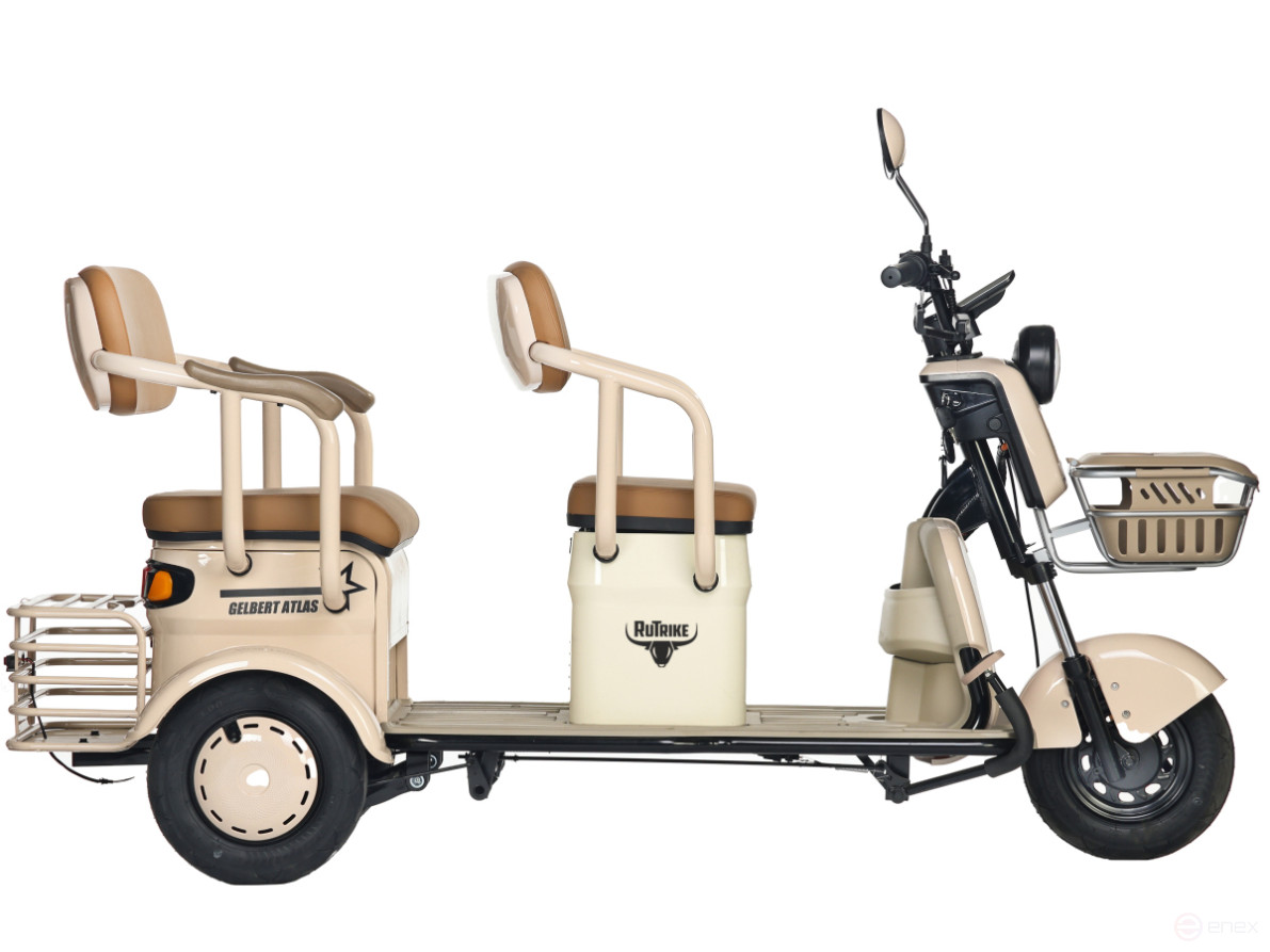 Electric tricycle Rutrike Gelbert Atlas 48V/60V 600W, beige