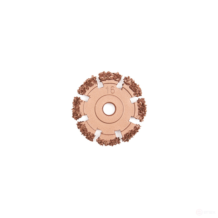 NS05-2116-RF roughened disc, d50x6mm, AH 3/8"-24 thread, 16 Grit