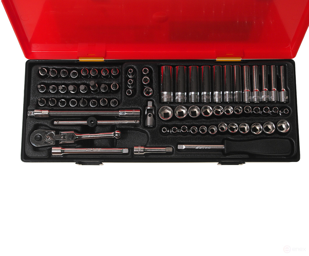 1/4" head set combined 73 pieces in a JTC case