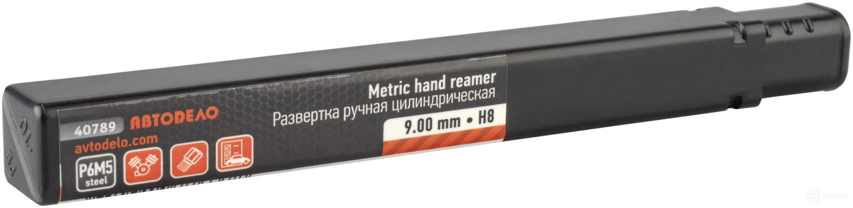 Развертка 9mm (ручная,цилиндрическая) АвтоDело (40789)