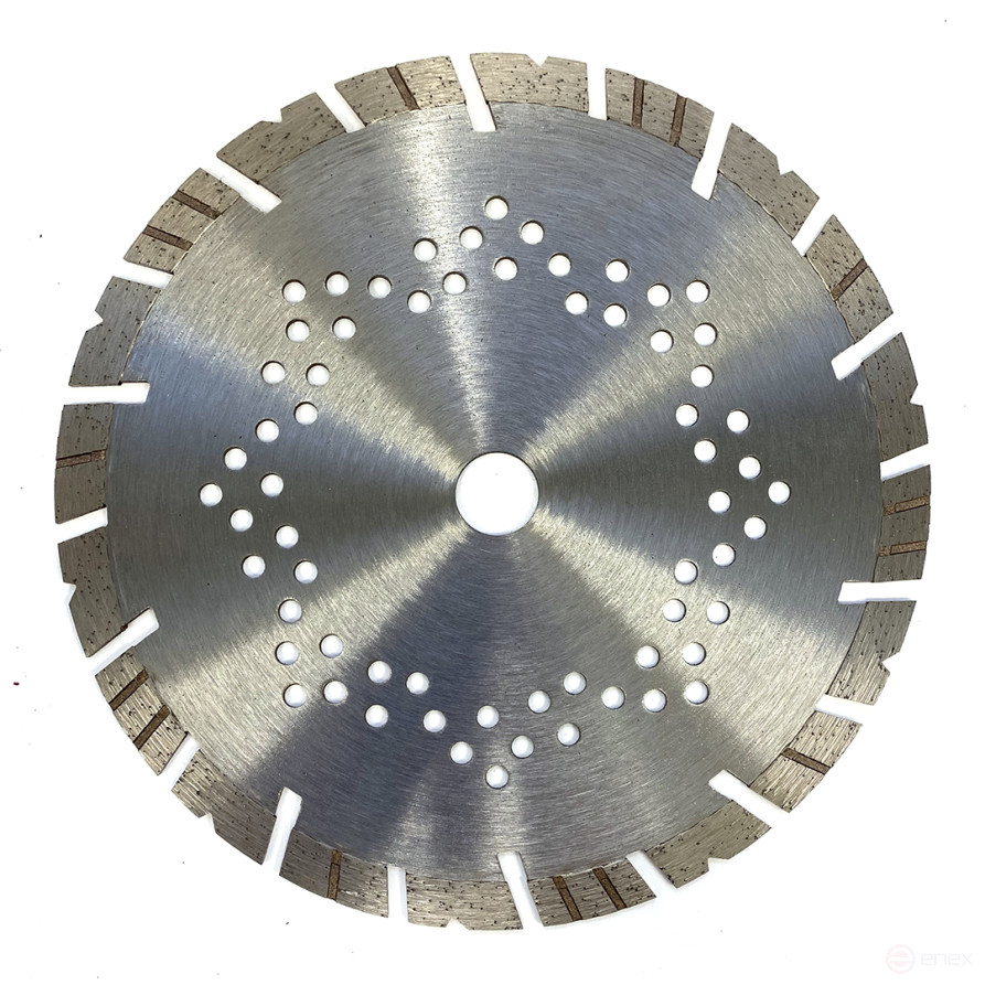 Diamond disc on concrete, turbo segment, Universal PRO Ø230x12x22,23 Adel Instrument