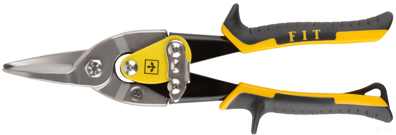 Ножницы по металлу усиленные CrMo Профи, прорезиненные ручки, прямые 250 мм