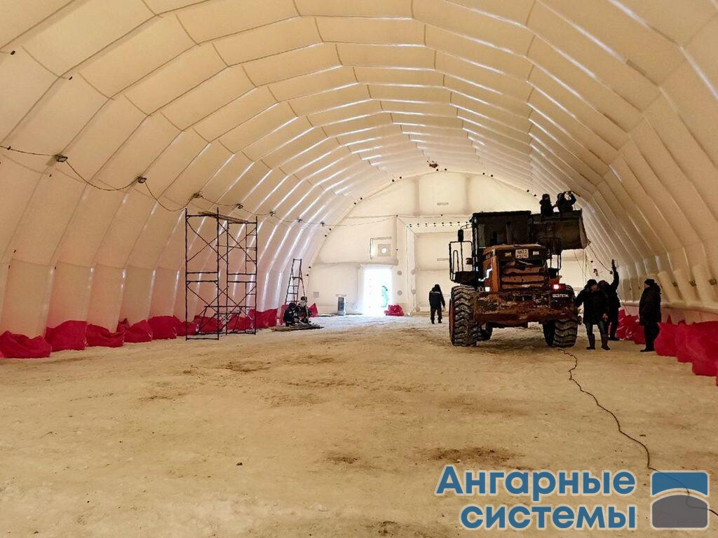 Ангар пневмокаркасный — закрытая спортивная площадка