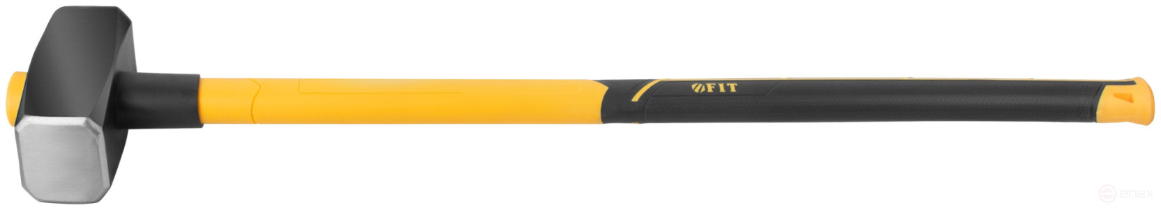 Forged sledgehammer, fiberglass reverse reinforced handle 900 mm, 6 kg