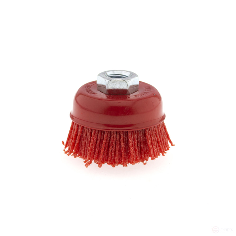 Nylon cord brush, bowl-shaped 65mm, village M14, Cheglok (100)
