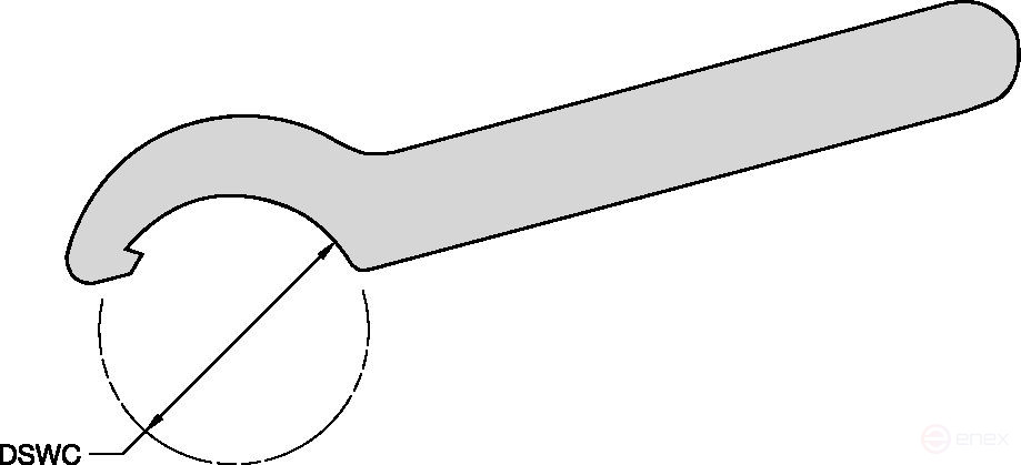 Kryuchkovo wrench HSW45M