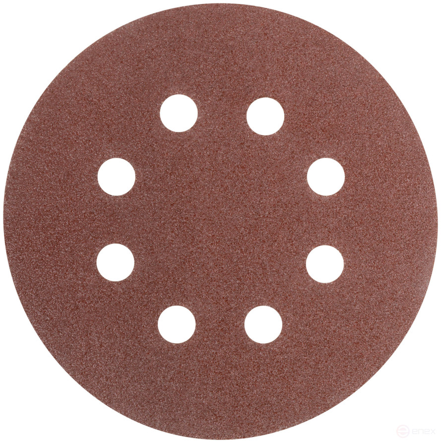 Grinding wheels with holes (Velcro), aluminum oxide, 125 mm, 5 pcs. P 60