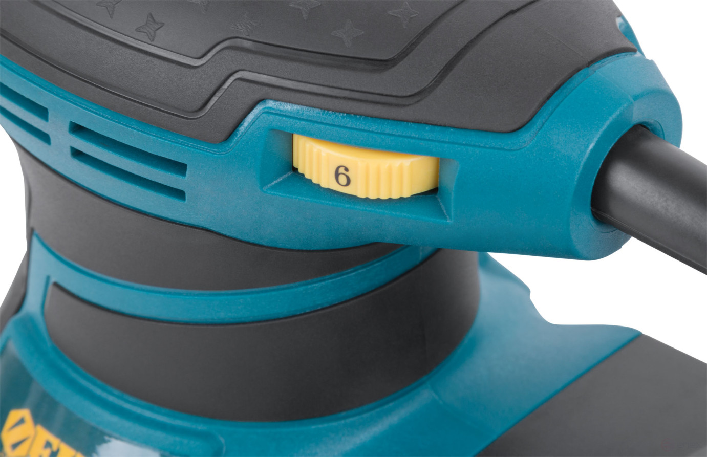 Eccentric grinder 350 W; 3000-13000 rpm; 125 mm; 1.5 kg; Velcro; plastic. container; box