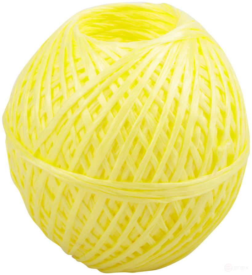 Шпагат полипропиленовый 1000 текс, 100 м желтый