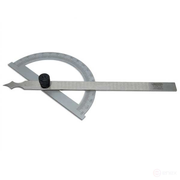 Universal protractor with vernier (120x150 mm) dimension 0-180°