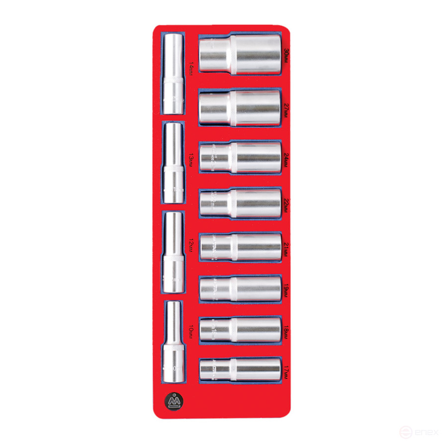 1/2” deep head set, hexagonal, base, 12 pieces MASTER 5-014012