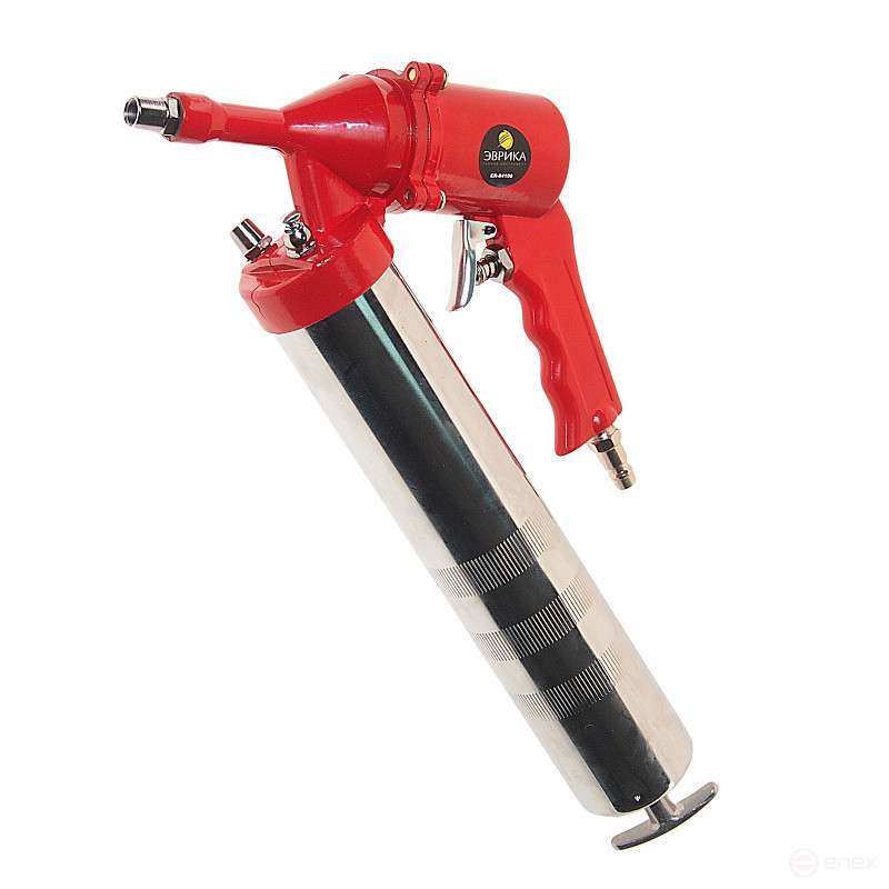 Солидолонагнетатель ER-84106 пневматический 500 мл/картридж 470мл (max 400 бар) ЭВРИКА