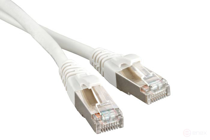 PC-LPM-STP-RJ45-RJ45-C5e-3M-LSZH-WH Patch Cord F/UTP, Shielded, Cat.5e (100% Fluke Component Tested), LSZH, 3M, White