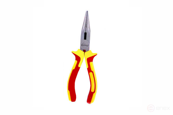 Long pliers (thin pliers), with two-component handles,CR-V steel, 160 mm, Ripo "Standart" series
