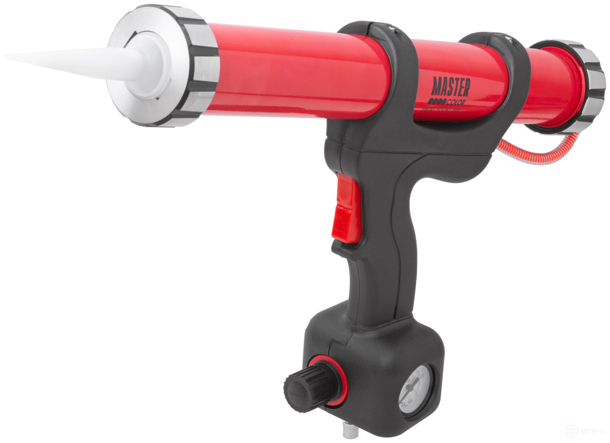 Пистолет пневматический для герметиков 600 мл, с датчиком давления