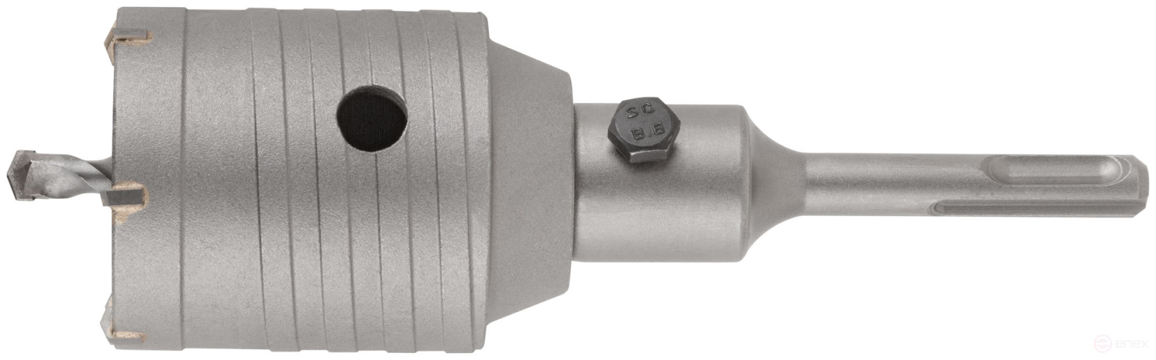 Коронка кольцевая по бетону, хвостовик 110 мм в сборе, 55 мм