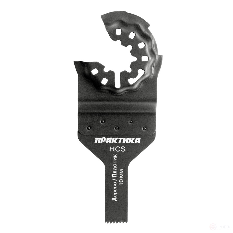 Насадка для МФИ ПРАКТИКА режущая пазовая прямая, HCS, по дереву, 10 мм, мелкий зуб (240-058)