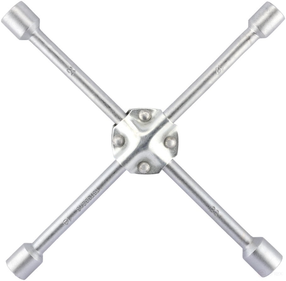 Ключ баллонный-крест (17*19*21*22)(усиленный) 380мм (АвтоDело) 34417