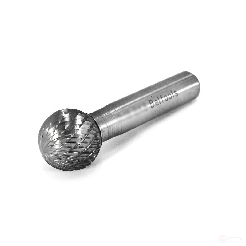 Борфреза сферическая (D) 18 твердосплавная ВК8 dхв-ка=10 мм Х-образная насечка Beltools