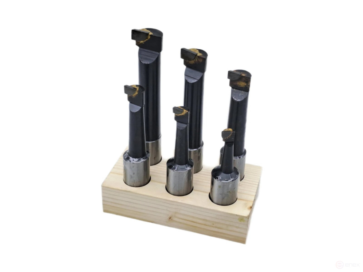 A set of 6 cutters. for boring heads f 100 mm (F1-25 mm) TORNERI T020242