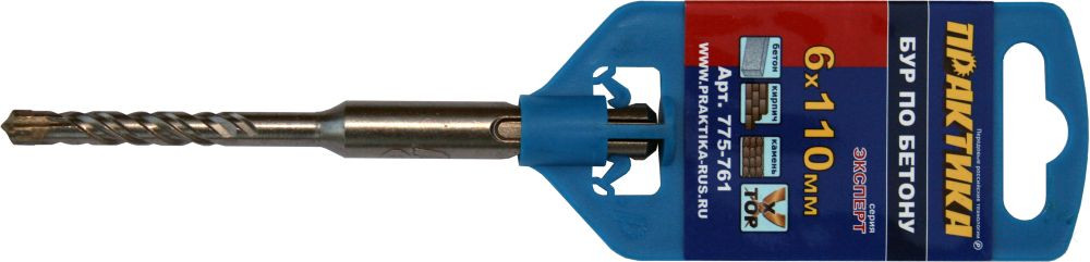 Drill bit SDS-plus PRACTICE 6 x 50/110 mm, X-type series "Expert" on concrete (775-761)