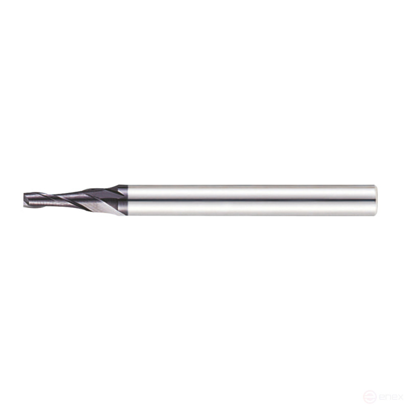 Conical carbide end mill 2.5 x 15 x 5.13 x 50 angle=5gr P45C Z=2 c/x dx=6 TL235-025.050K-P45C Beltools