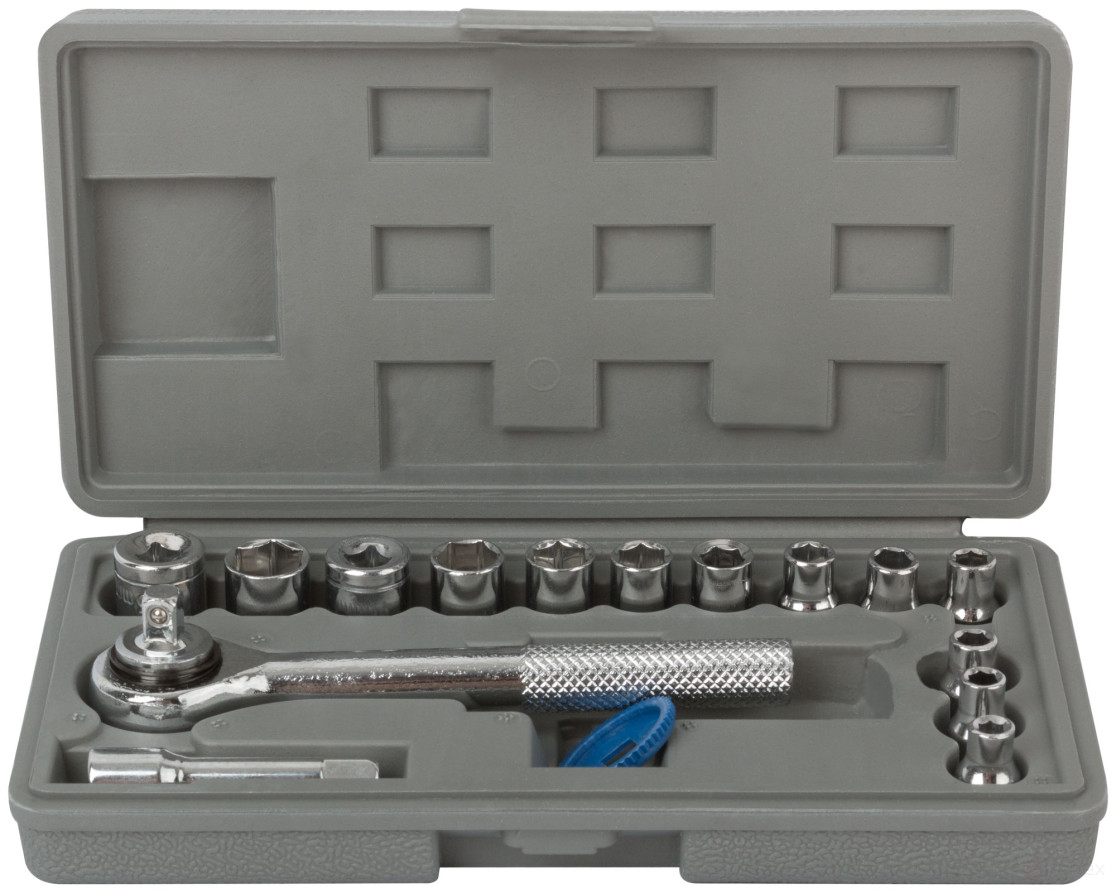 Socket set 17 pcs 1/4"