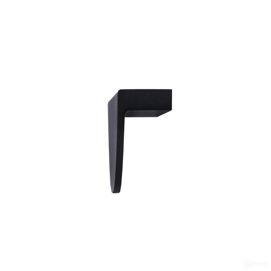 Handle meb. bracket alum. FUN 64, brushed black matte, AKS