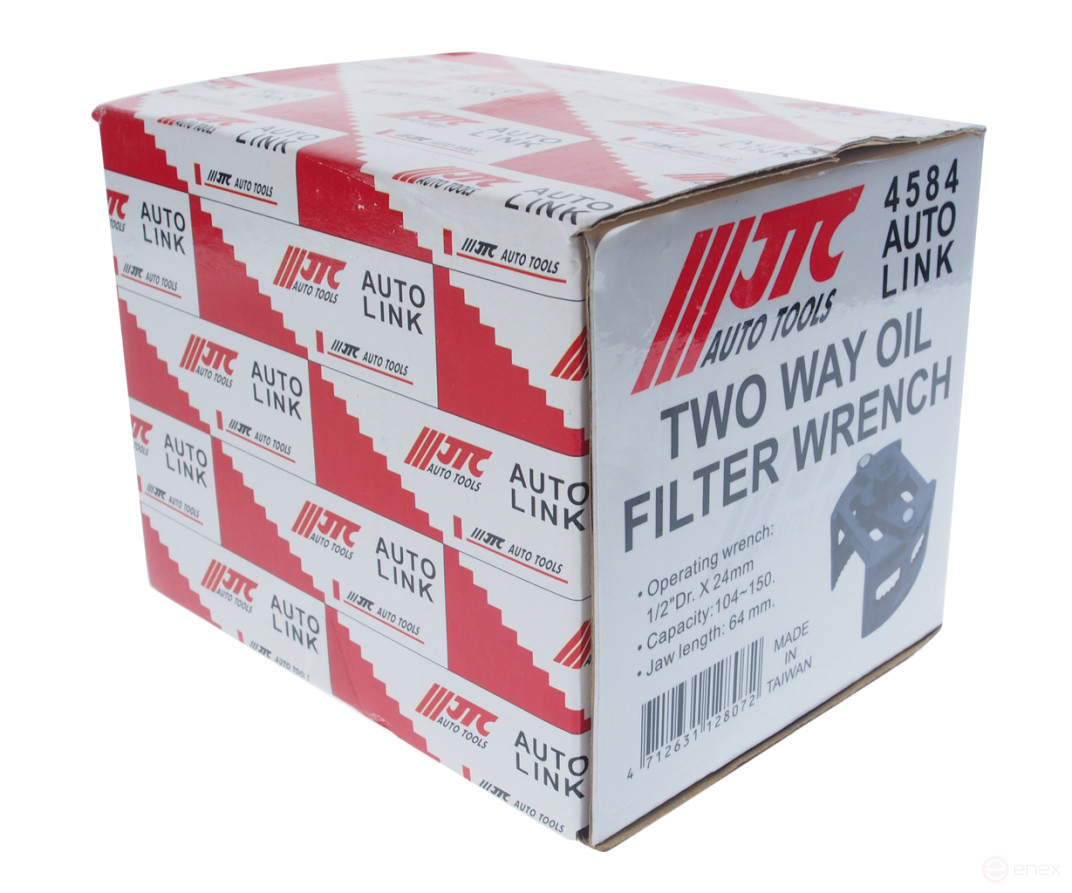 Съемник фильтров масляных 1/2" 24мм (d=104-150) 2-х позиционный JTC