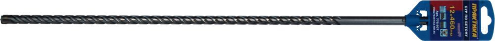 Бур SDS-plus ПРАКТИКА 12 х 400/460 мм, Х-тип серия "Эксперт" по бетону (775-907)