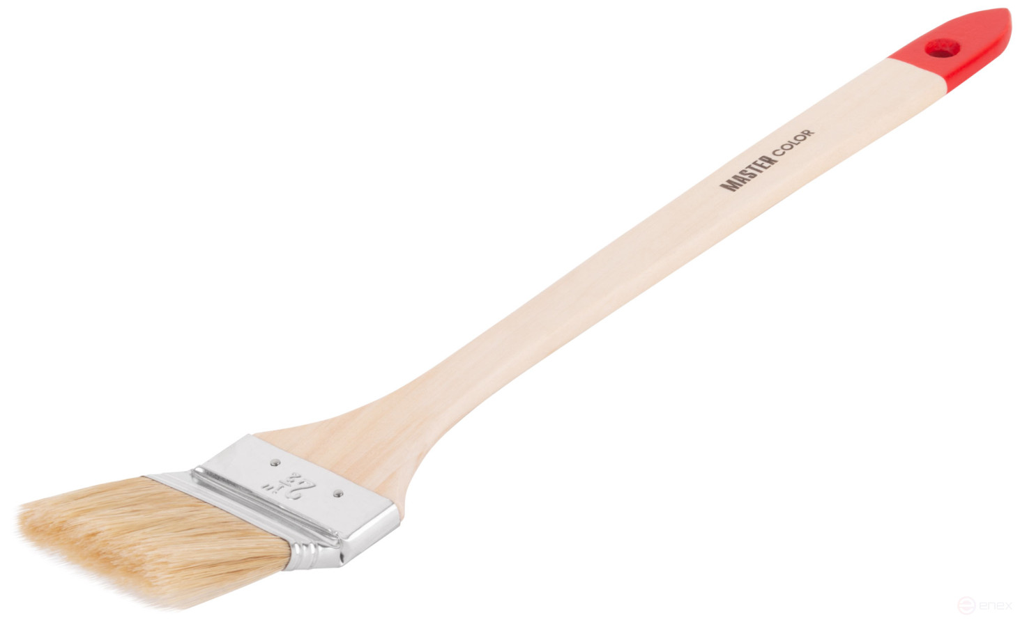 Radiator brush, thick. 13 mm, natural. bristles, stainless steel. crimp, wood. handle, width 65 mm