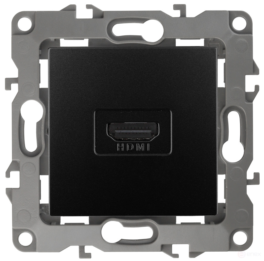 Розетка ЭРА Серия 12 12-3114-05 HDMI IP20 антрацит