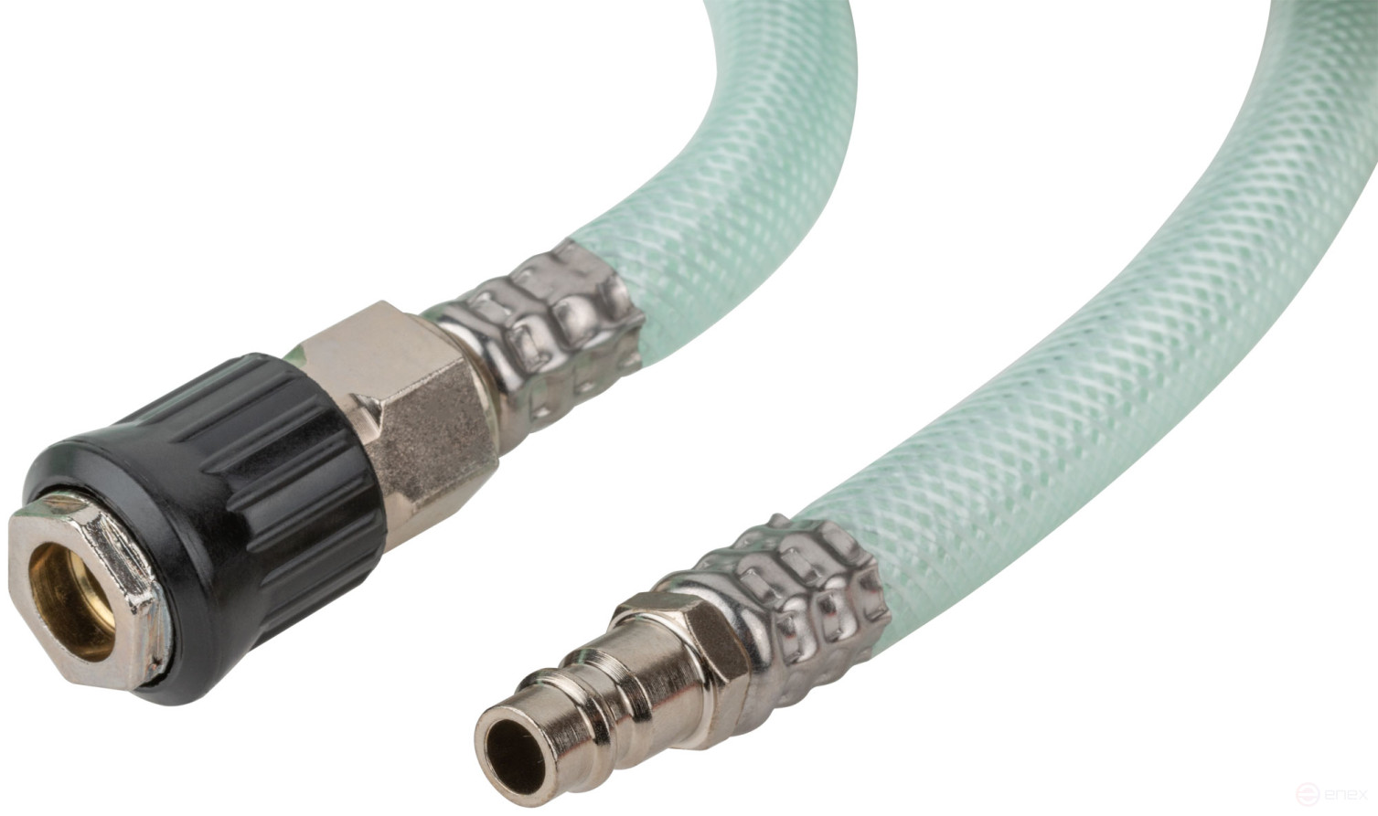 PVC reinforced extension hose with quick-release connectors, diameter 10x15 mm, 10 m