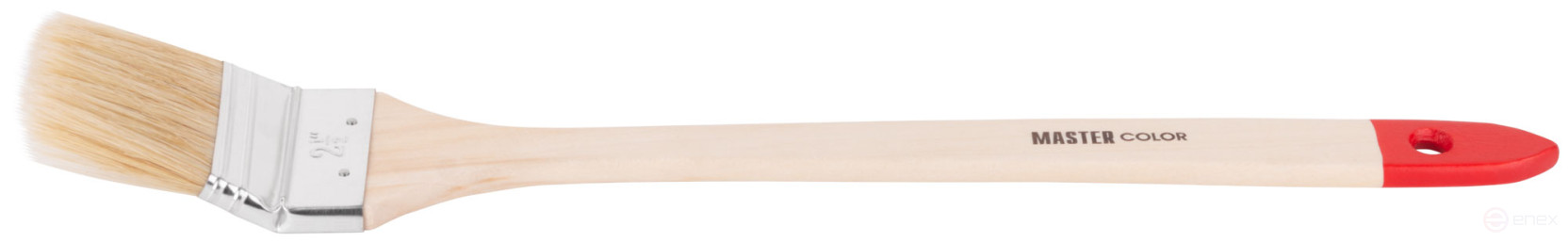 Radiator brush, thick. 13 mm, natural. bristles, stainless steel. crimp, wood. handle, width 65 mm