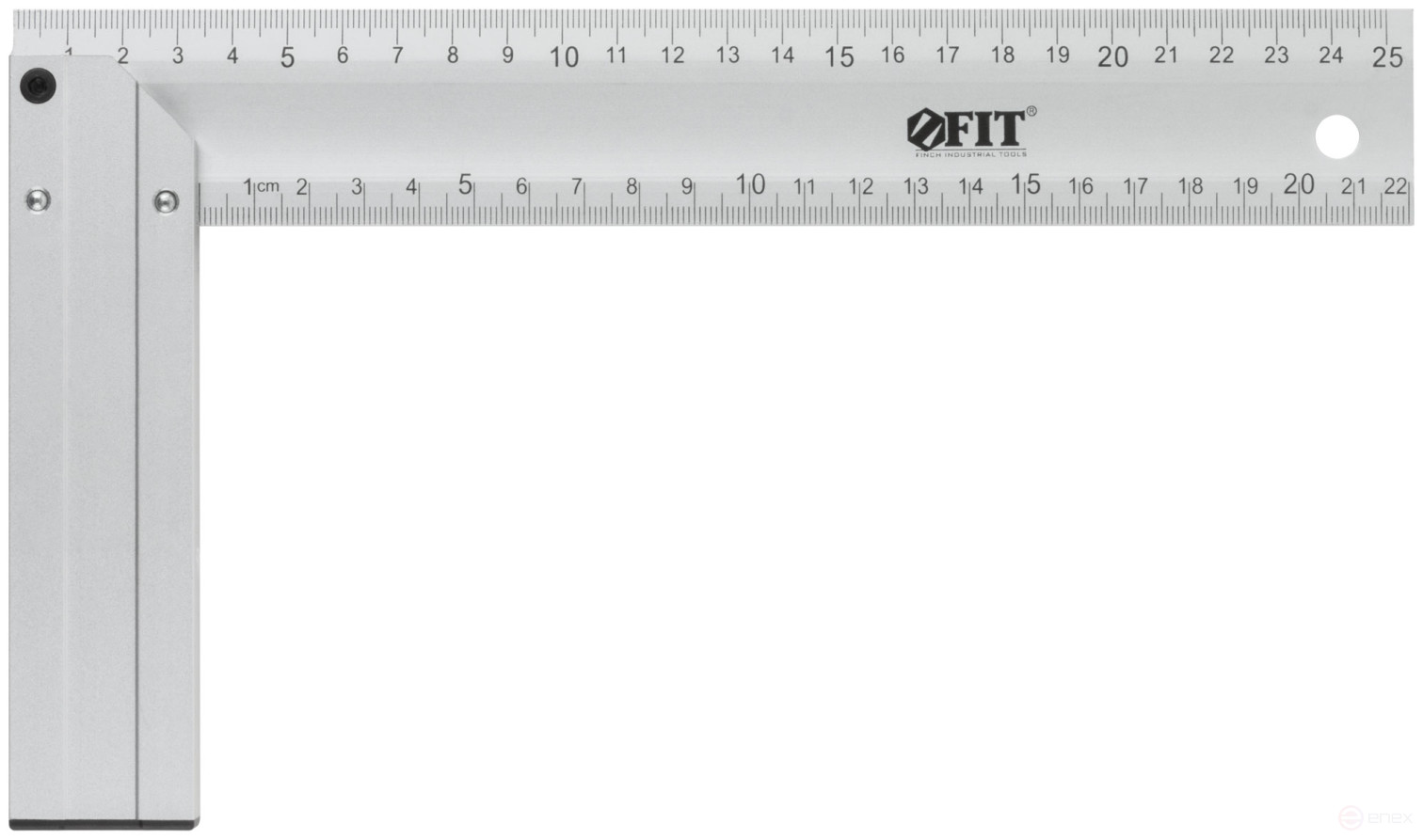 Угольник столярный литой алюминиевый Профи 250 мм