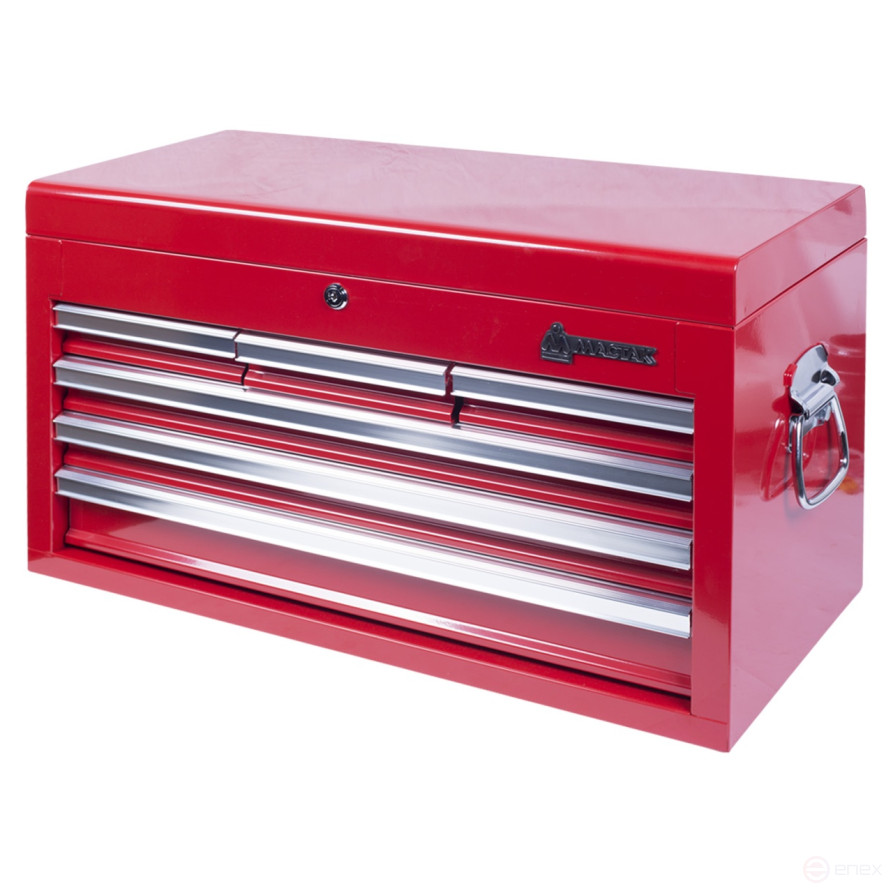 Tool box, 6 drawers and a compartment, red MASTER 511-06570R
