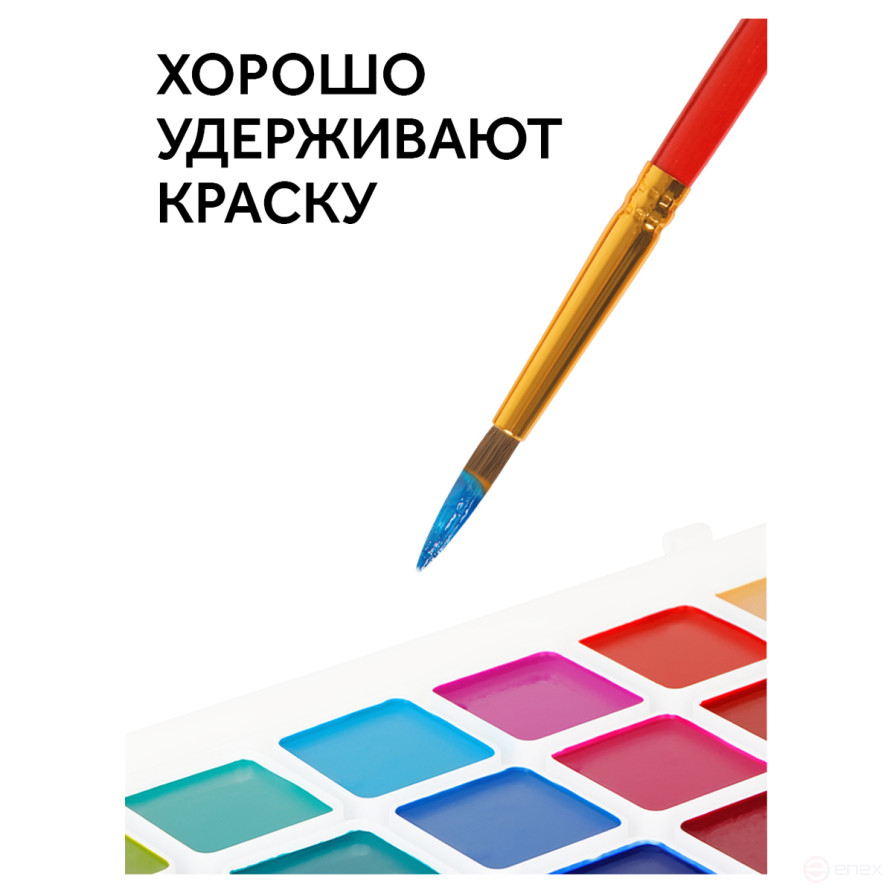 Набор кистей Гамма "Классические" 5шт., пони, круглые № 1, 2, 3, 4, 5, блистер, европодвес